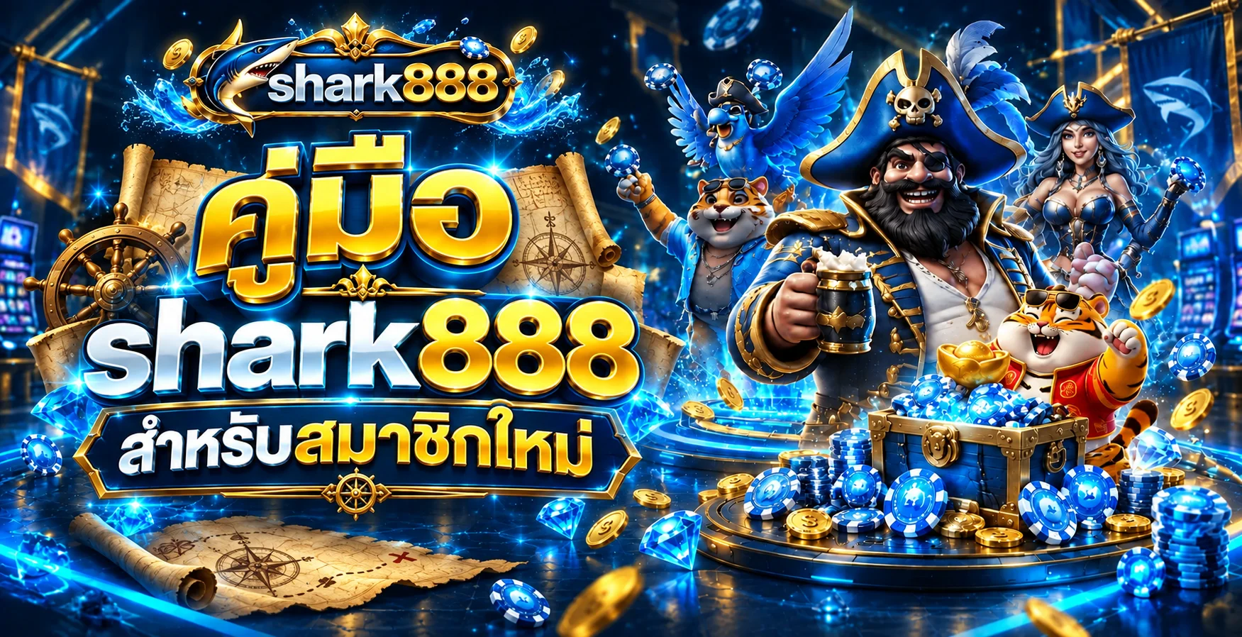 shark888 คู่มือสมาชิกใหม่ สมัครและเข้าเล่น